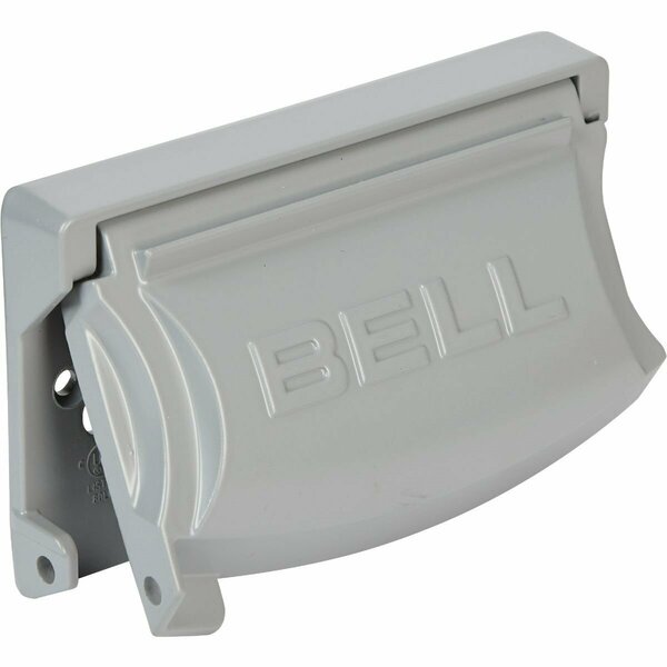 Bell Electrical Box Cover, 1 Gang, Aluminum, Flip/Snap MX1250S